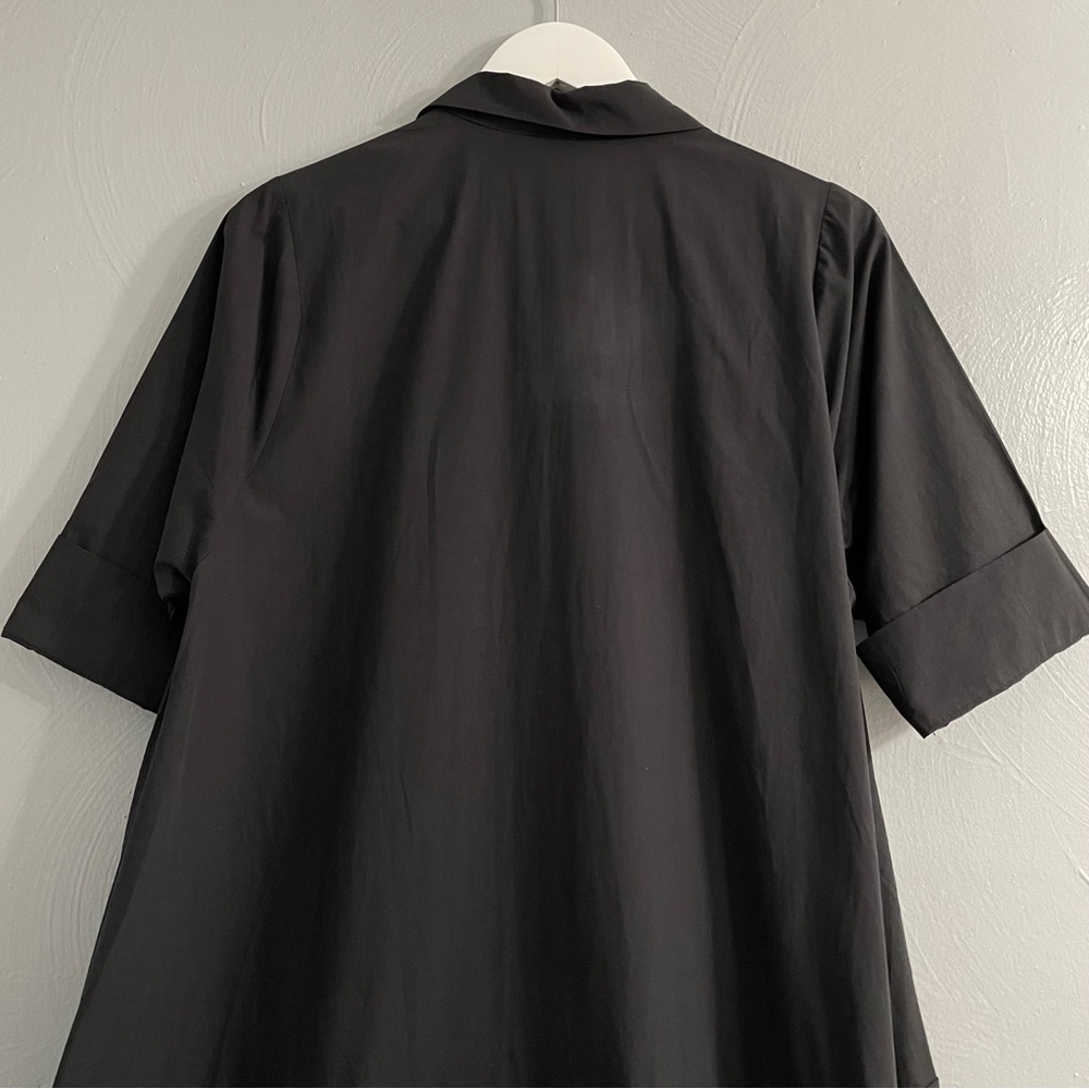 Alembika Urban black pleated shirt dress lagenlook oversized size S US(8) - Picture 9 of 15